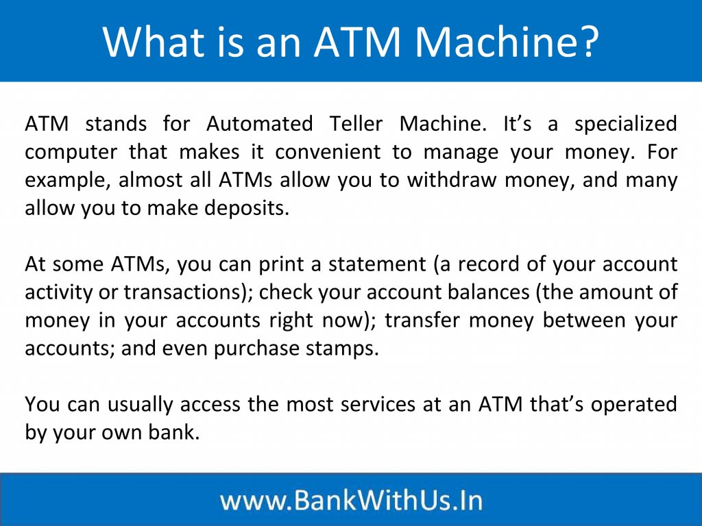 What is an ATM Machine?