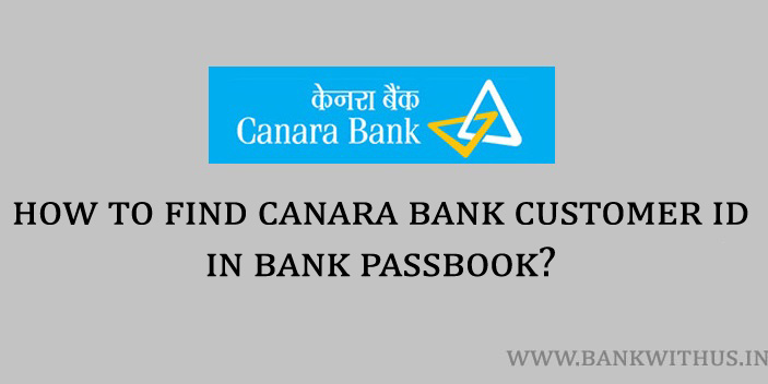 Canara Bank Customer ID in Bank Passbook