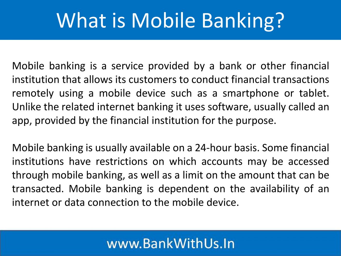 what is mobile banking essay