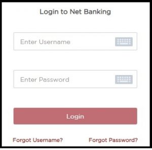 Enter Internet Banking Username and Password