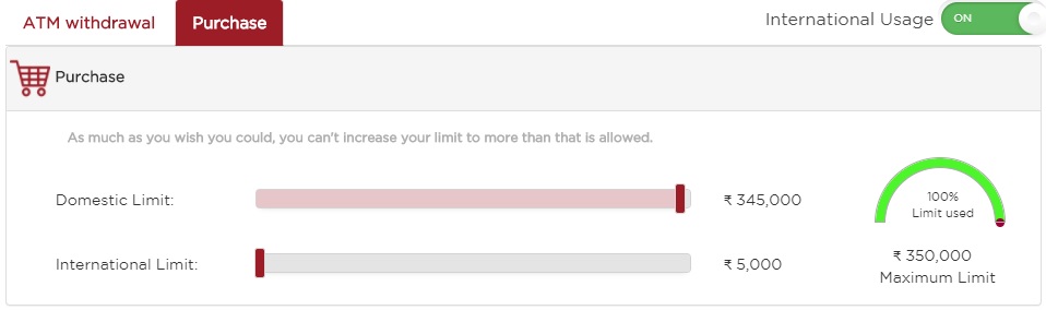 IDFC First Bank ATM Card Purchase Limit
