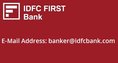 IDFC First Bank E-Mail Address