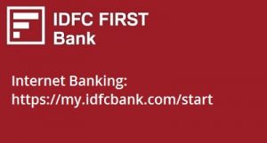 IDFC First Bank Internet Banking