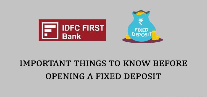 Important Things to Know Before Opening a Fixed Deposit