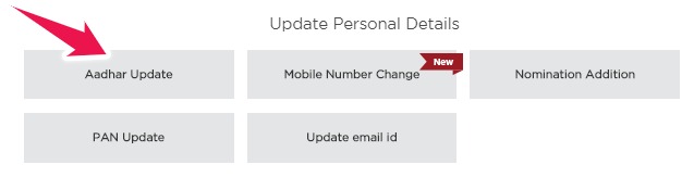 Click on Aadhaar Update