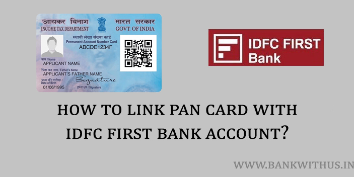 Link PAN Card with IDFC First Bank Account