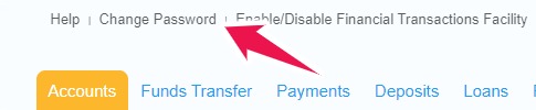 Click on Change Password