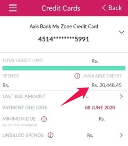 how to check balance in axis bank travel card