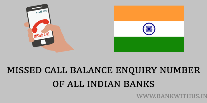 Missed Call Balance Checking Number of All Indian Banks