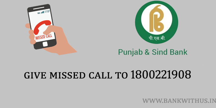 Punjab & Sind Bank: 1800221908