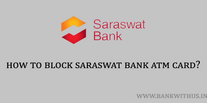 Block Saraswat Bank ATM Card