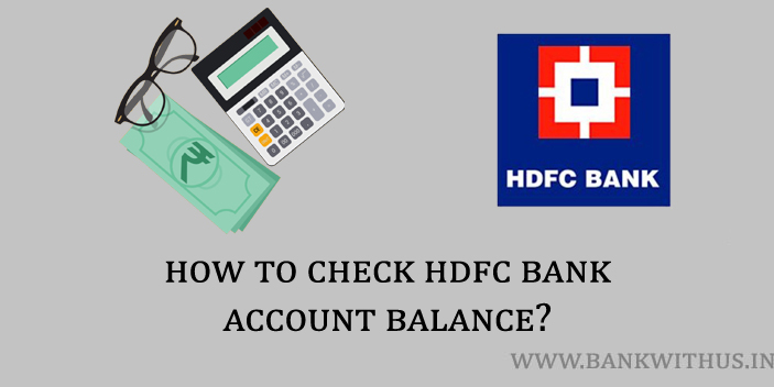 HDFC Bank Account Balance