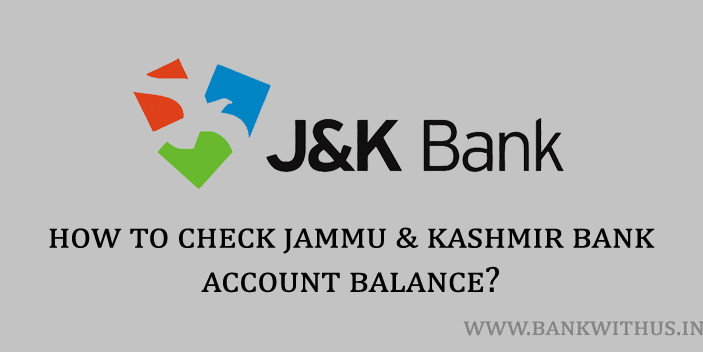 Jammu and Kashmir Bank Account Balance