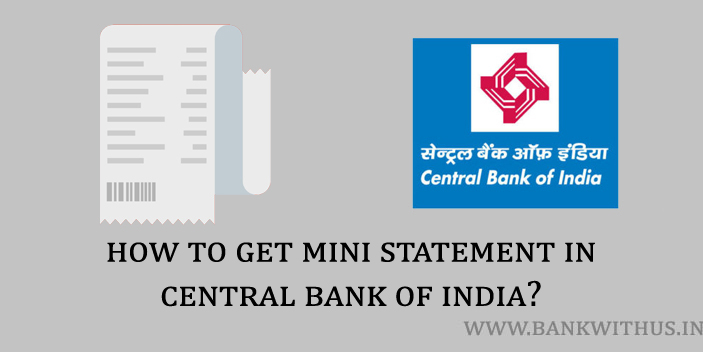 Central Bank of India Mini Statement