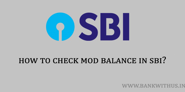 Check MOD Balance of SBI Account