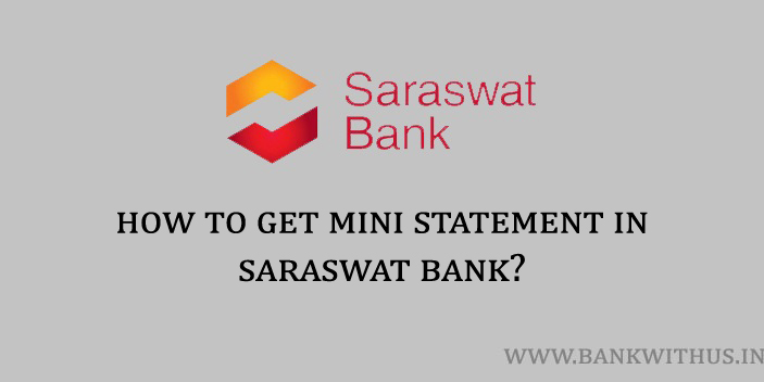 Saraswat Bank Mini Statement
