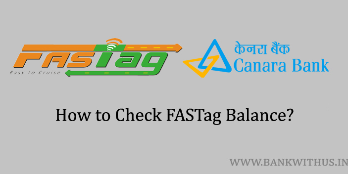 Canara Bank FASTag Balance