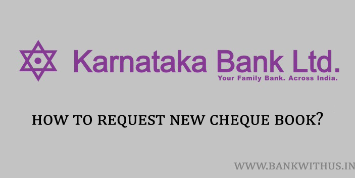 Request New Cheque Book in Karnataka Bank