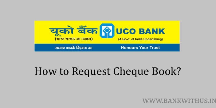 Request Cheque Book in UCO Bank