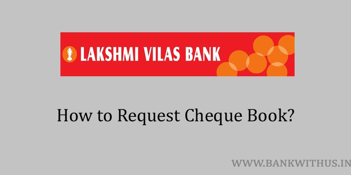 Request Cheque Book in Lakshmi Vilas Bank