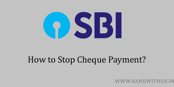 Stop Cheque Payment in SBI Online