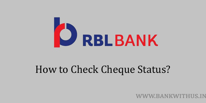 RBL Bank Cheque Status
