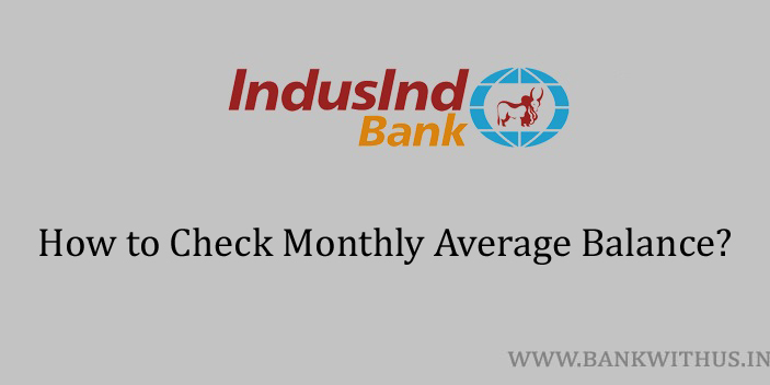 IndusInd Bank Account Monthly Average Balance