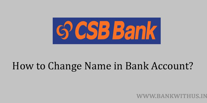 change name in csb bank account