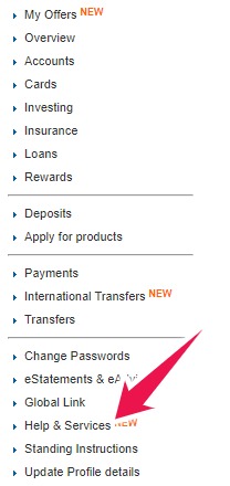 Click on Help & Services