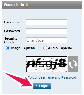 Enter your Username, Password, Solve the Captcha and Click on the Login Button