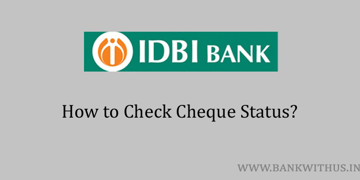 IDBI Bank Cheque Status