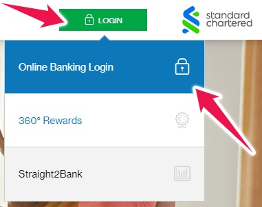 Click on "Online Banking Login" Button