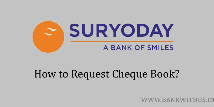 Request Cheque Book in Suryoday Small Finance Bank