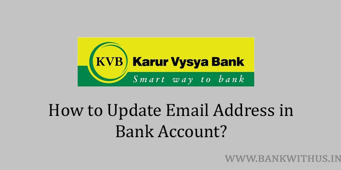 Update Email Address in Karur Vysya Bank Account