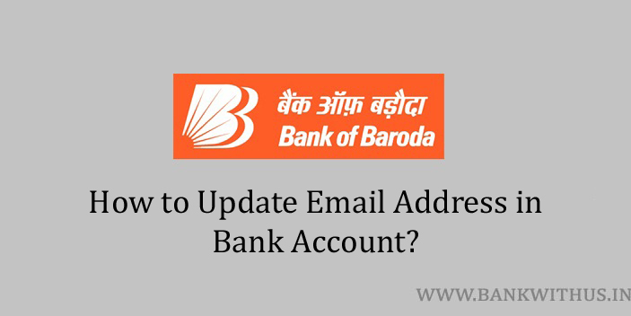 Update Email Address in Bank of Baroda