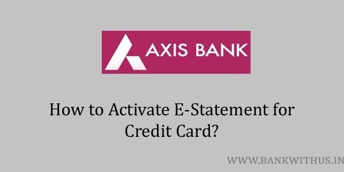 E-statement for Axis Bank Credit Card