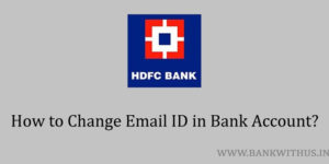 hdfc bank change email id