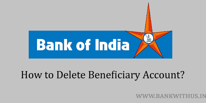 Delete Beneficiary in Bank of India Online