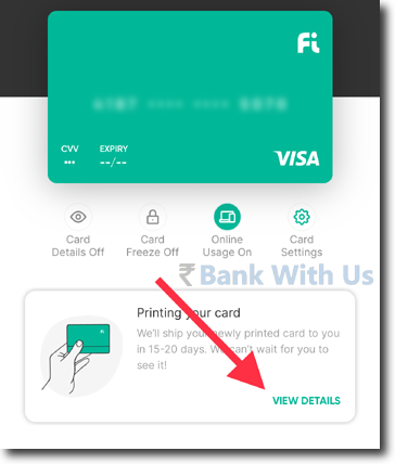 Tap on View Details in Fi Money App