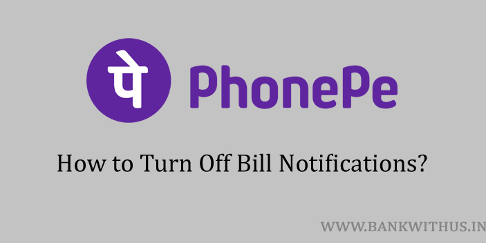 Stop Bill Notifications from PhonePe