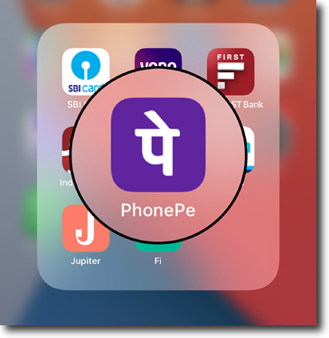 This Image Explains How to Open the PhonePe App