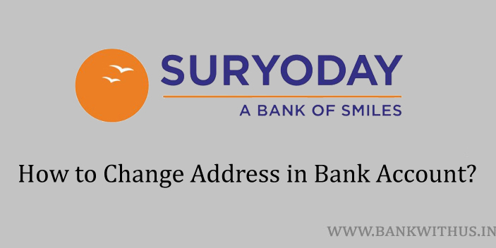 Change Address in Suryoday Small Finance Bank