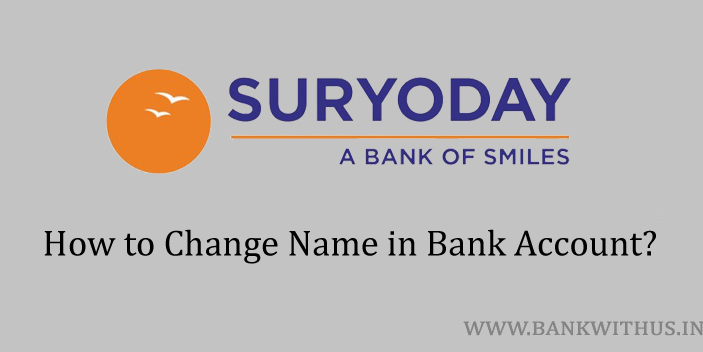 Change Name in Suryoday Small Finance Bank