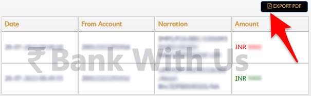 Exporting Full Bank Account Statement as PDF in SBM Bank Internet Banking