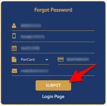Enter your SBM Bank Internet Banking Details to Reset Password