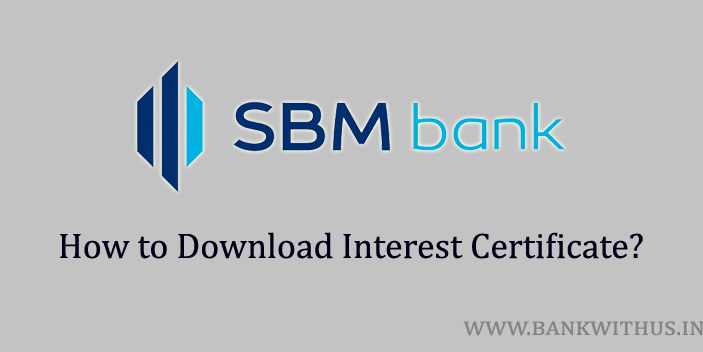SBM Bank Interest Certificate